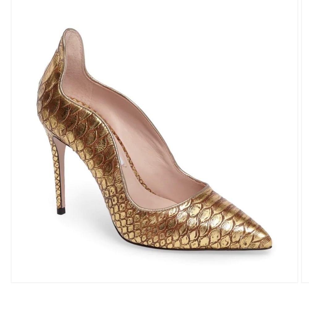 James Chan Anika II Curved Pumps Size 8